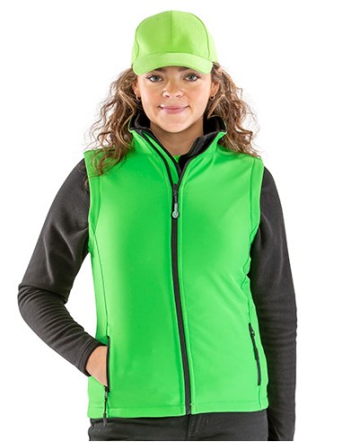 R-R232F-Womens Printable Softshell Bodywarmer with Recycled Fleece Inner